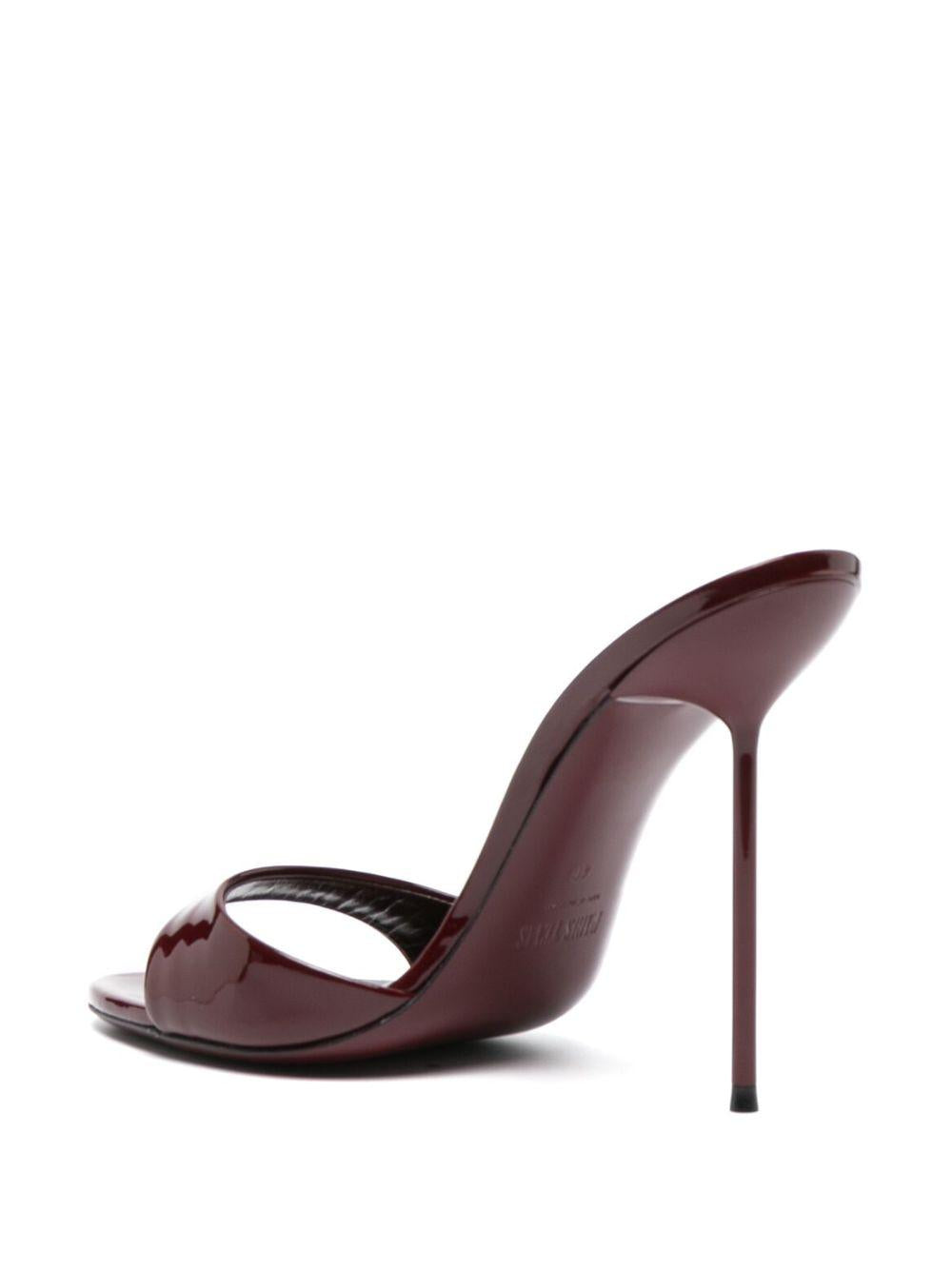 Lidia 105mm mules in vernice PX836XVN01 ROUGE NOIR PARIS TEXAS 