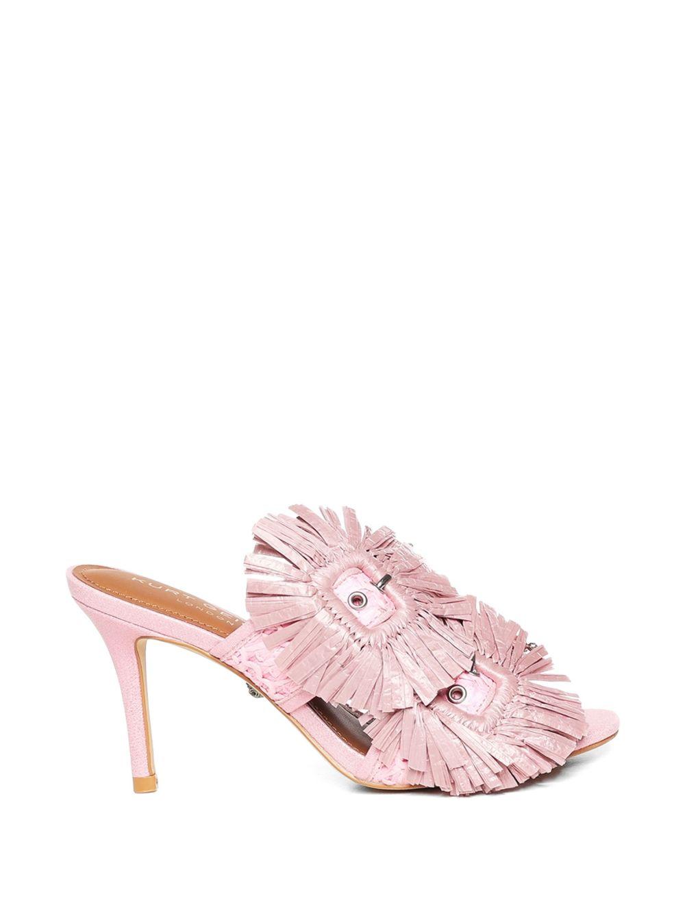 KURT GEIGER LONDON - Raffia Buckle Sandal 5595798999 PINK KURT GEIGER LONDON 