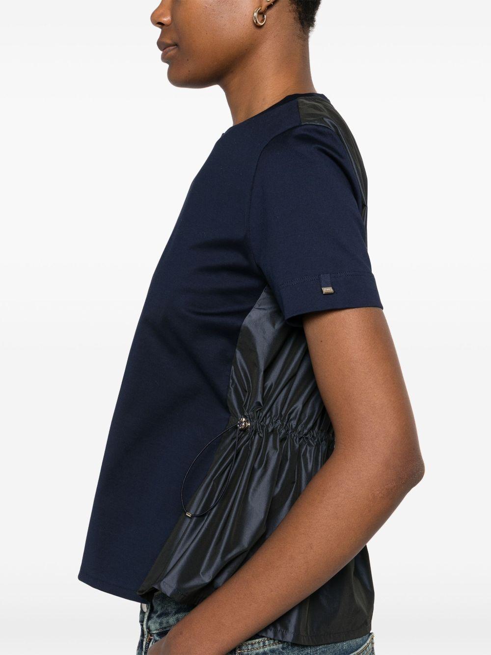 T-shirt in chic cotton jersey in new techno taffetà JG000224D52006 9200 BLUE HERNO 