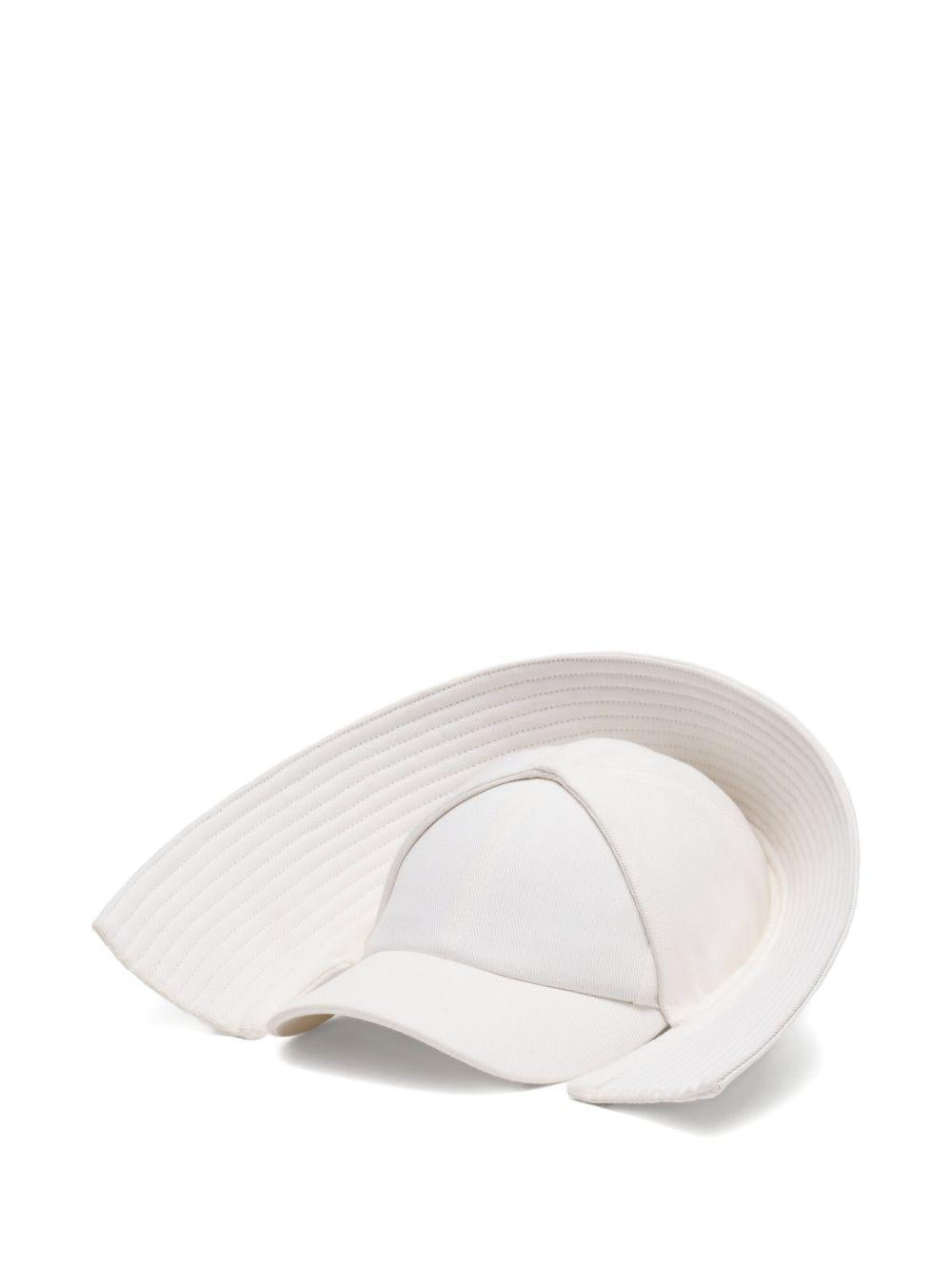 Denim Drill Bob Marine Hat 2602UAC114W088 01 WHITE JEAN PAUL GAULTIER 