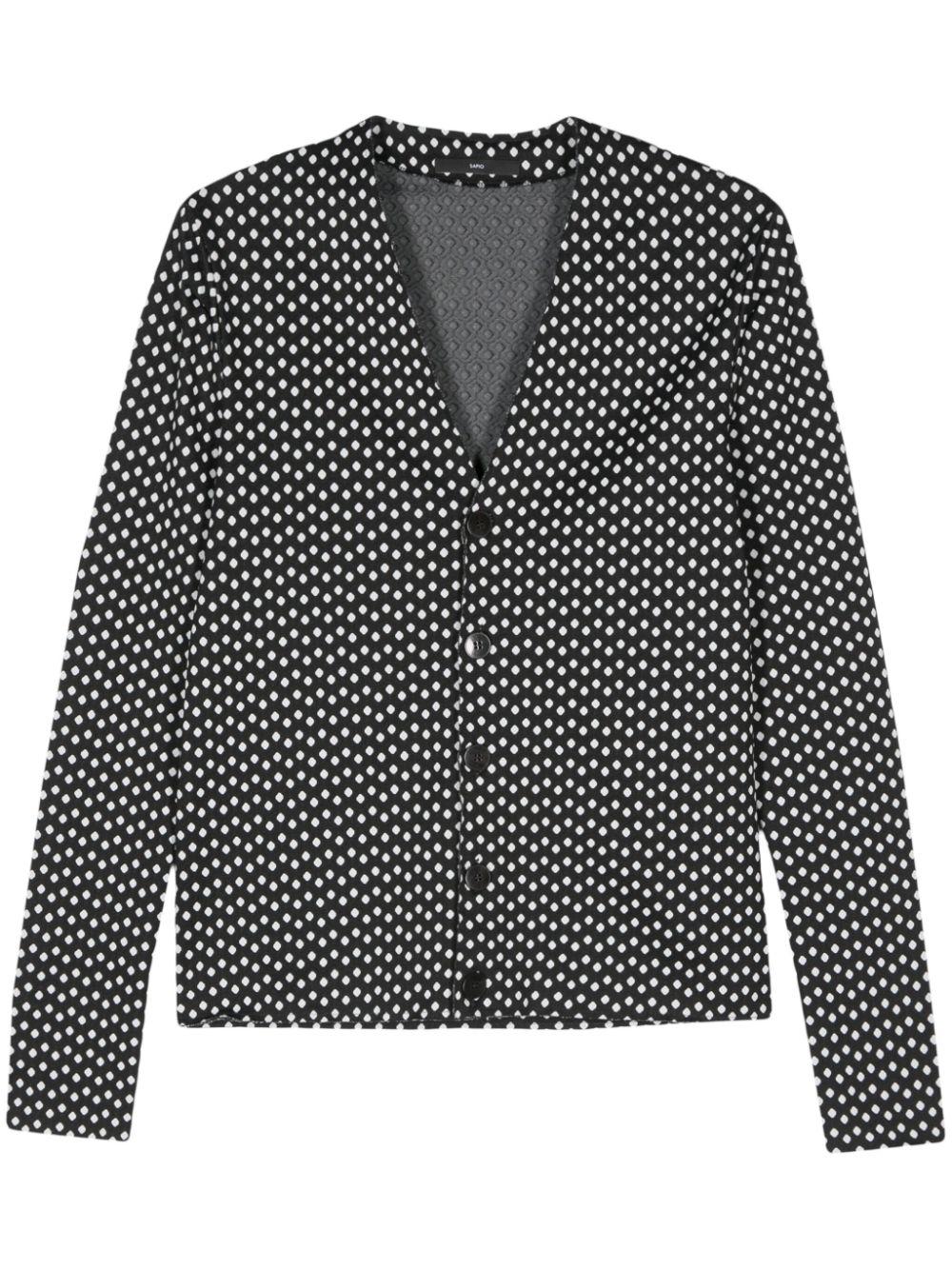  FW24N28 JERSEY BIANCO E NERO SAPIO 