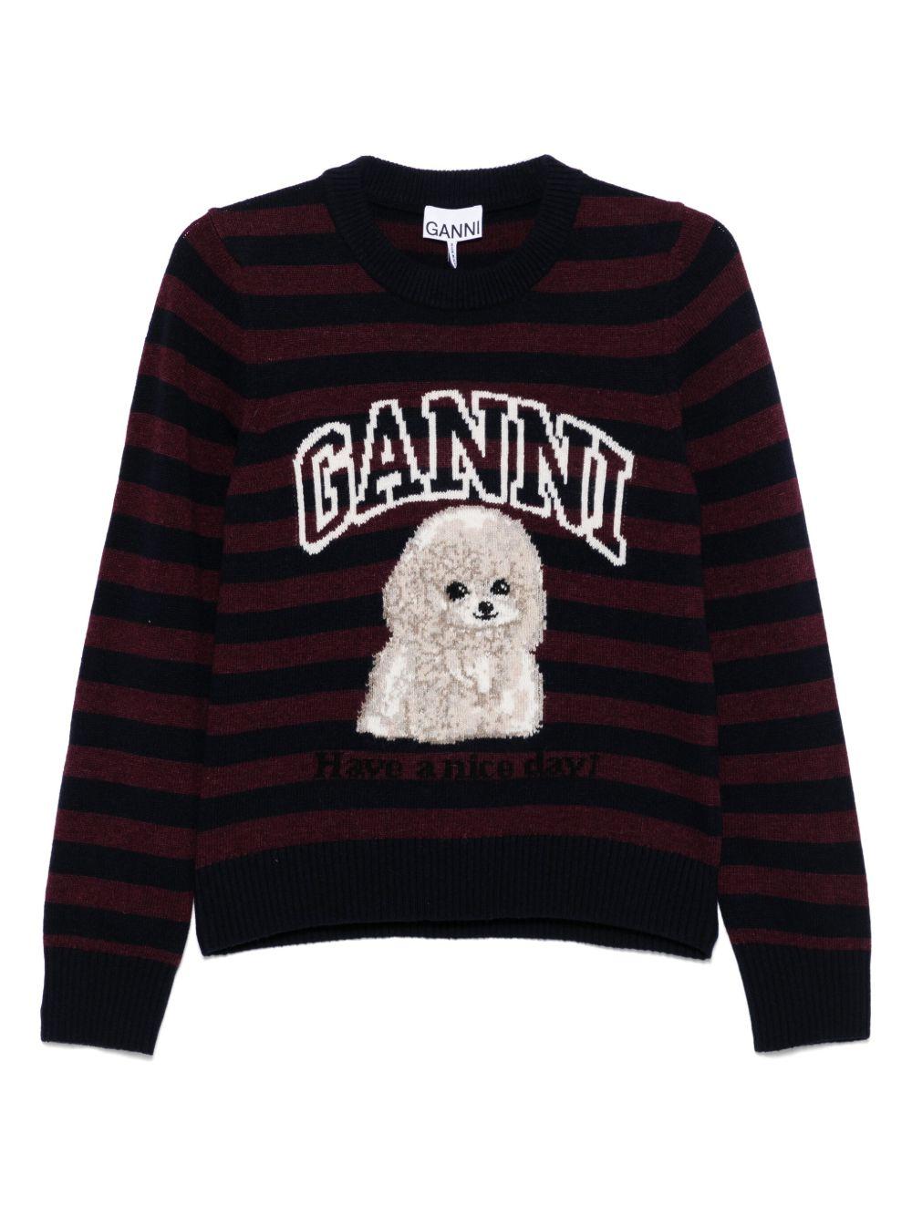 Black Poodle Jumper K2567 999 MULTICOLOUR GANNI 