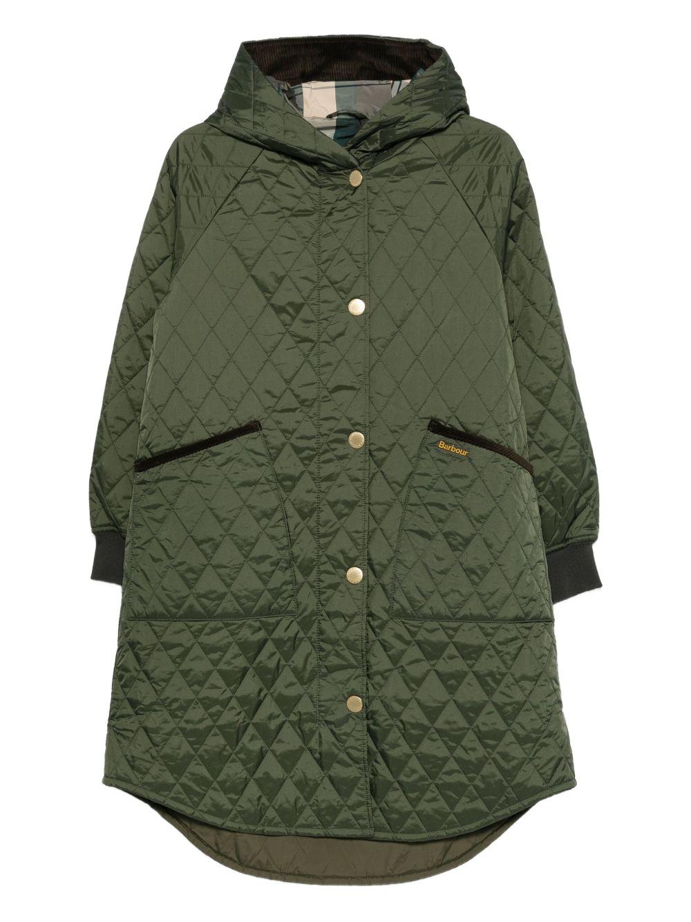 Giacca Trapuntata Hilary LQU1838LQU OL74 OLIVE ANCIENT TARTAN BARBOUR 