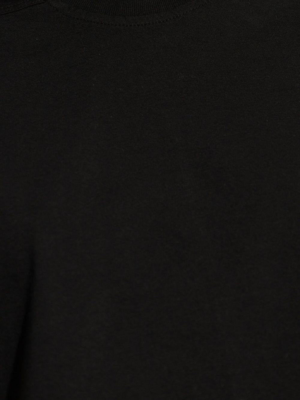 DRKSHDW SS25 Hollywood Cropped Small Level T DS01E3207RN 09 BLACK RICK OWENS DRKSHDW 