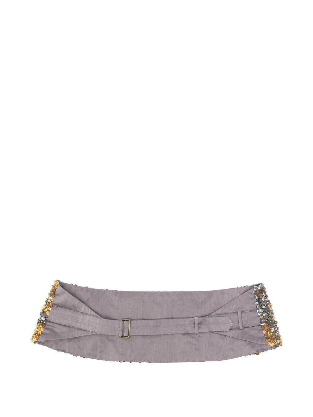 Embroidered cummerbund GIOTTOEMB3373 952 SILVER DRIES VAN NOTEN 