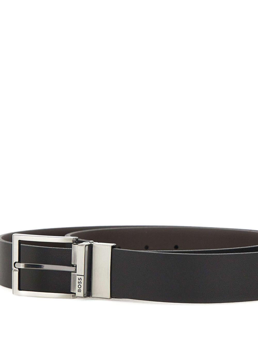 Cintura reversibile 50537100 205 DARK BROWN BOSS 