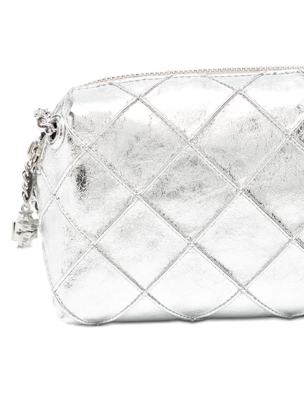 Fleming Soft Metallic Crossbody Bag 178233 040 SILVER TORY BURCH 
