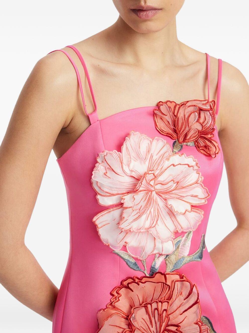 Abito lungo Arianna a fiori LLSS26033 PEONY PRINT LEO LIN 