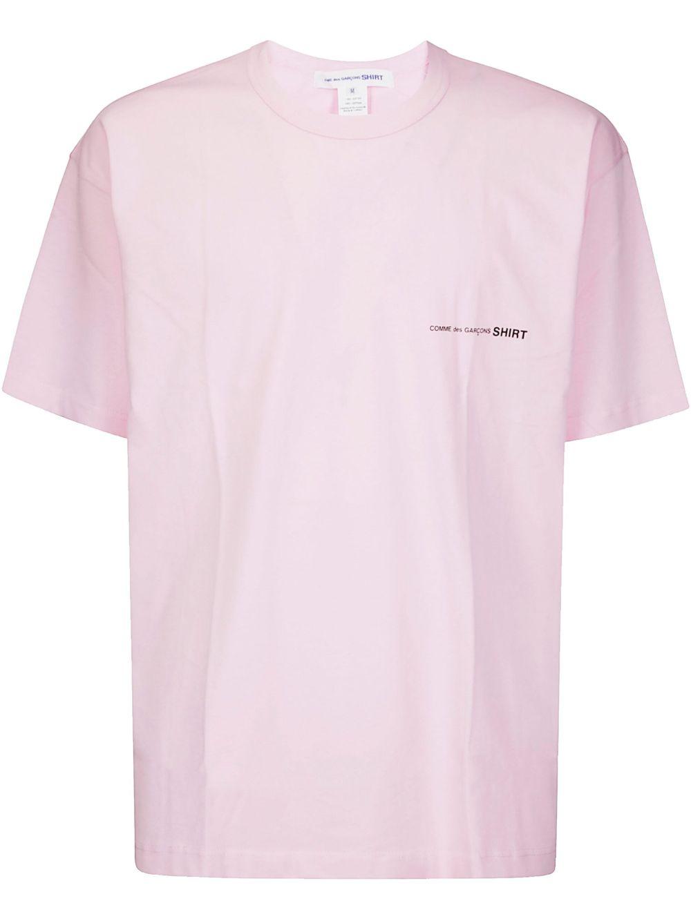 Men's Logo T-Shirt FOT023S25 3 PINK COMME DES GARCONS SHIRT 