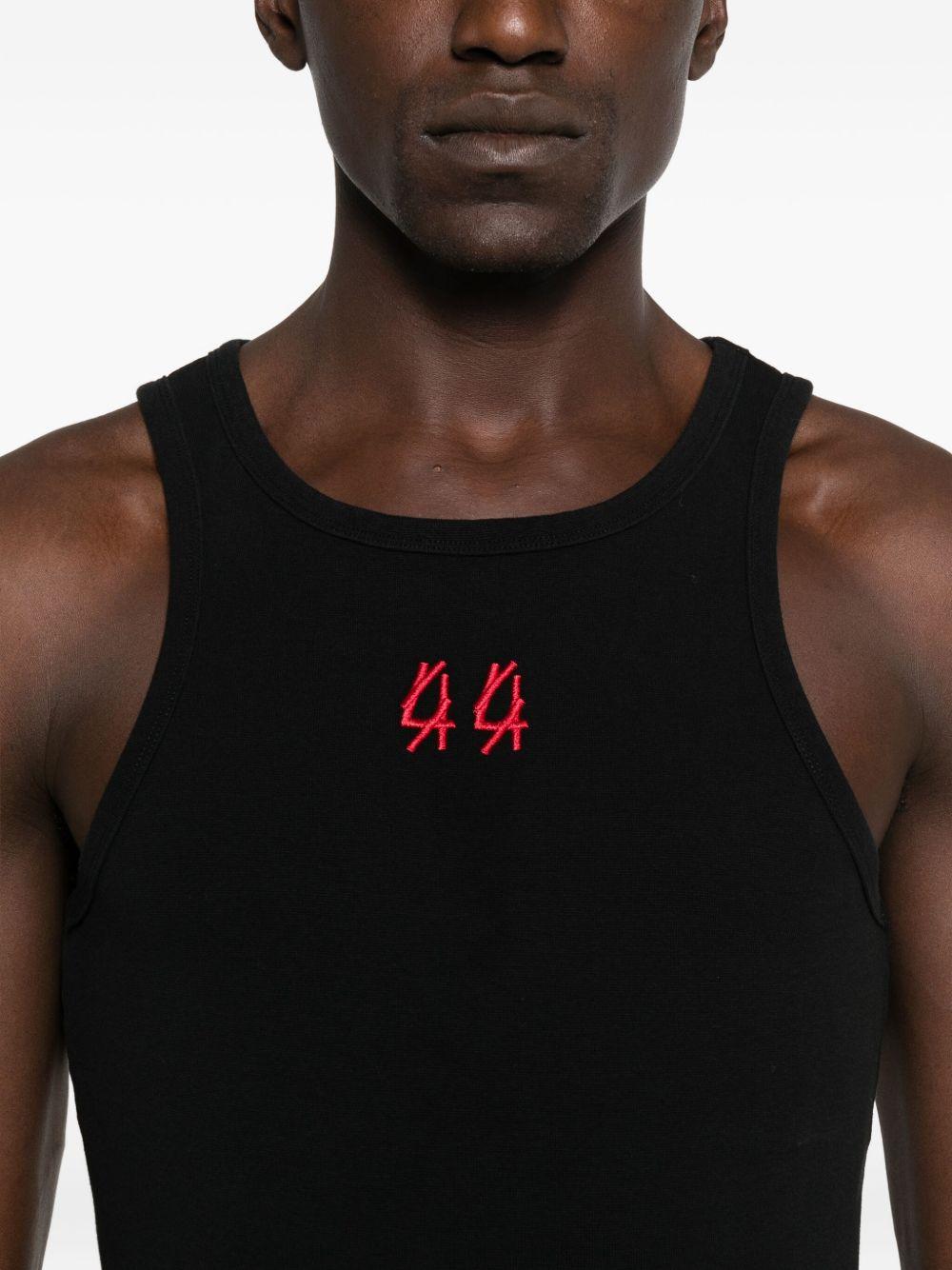 Smanicato con Logo Ricamato B0030579FA584 P665 BLACK RED 44 LABEL GROUP 