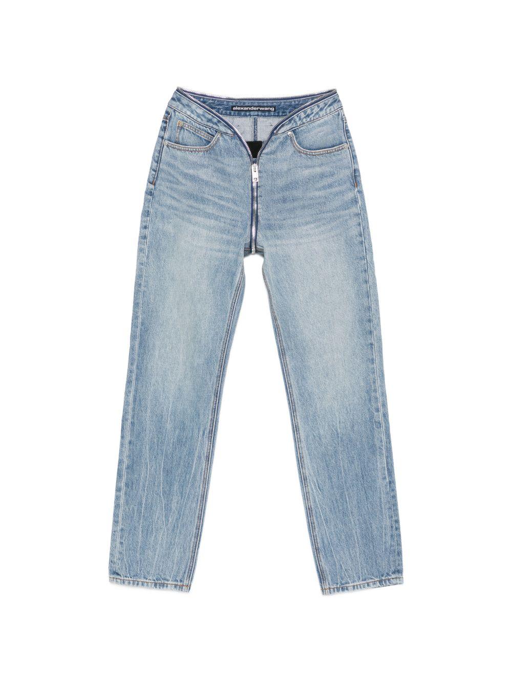 Zip V-Waist Jean 4DC2264984 427D AUTHENTIC LIGHT ALEXANDER WANG 