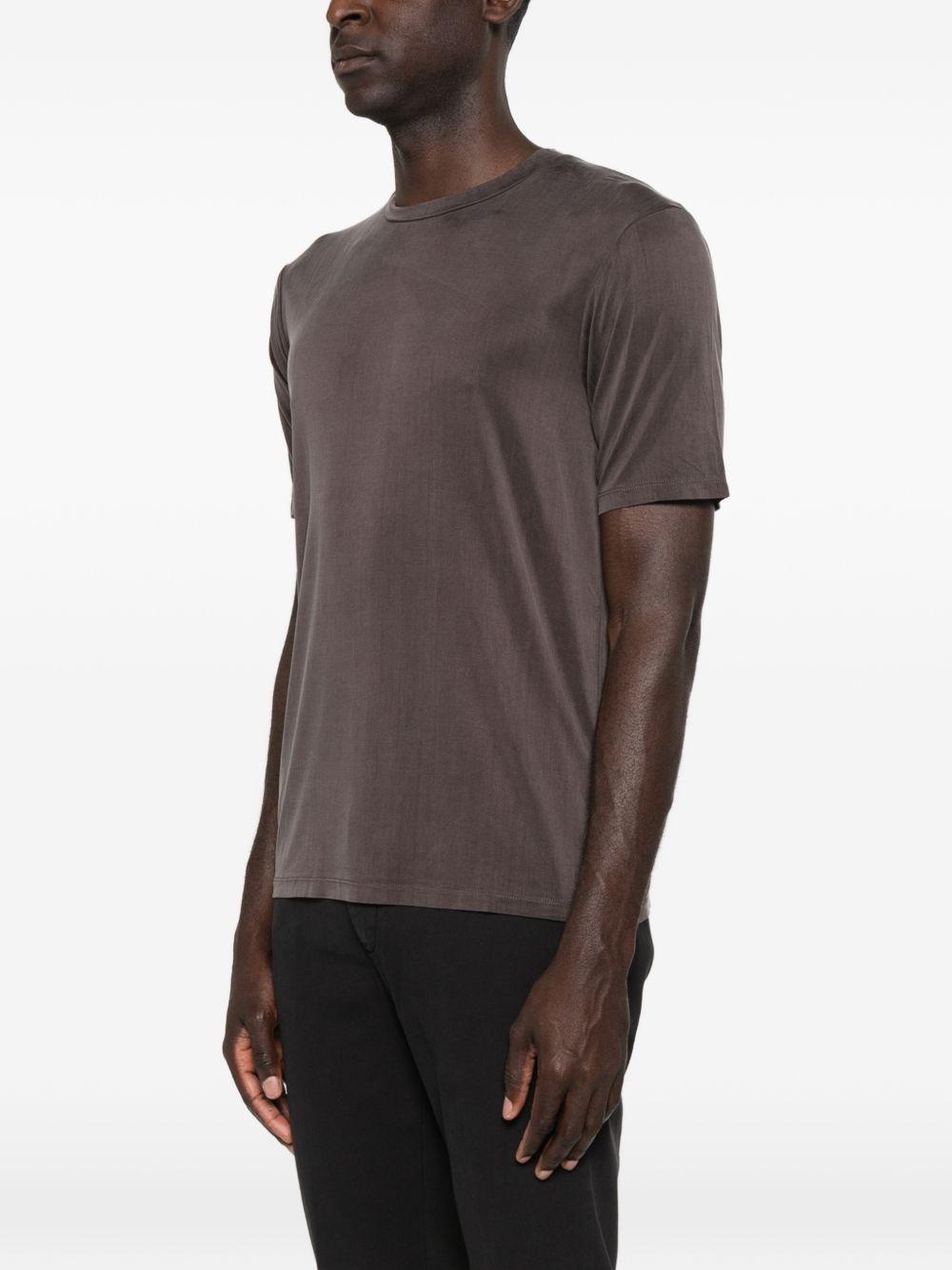 T-shirt girocollo DF4210 38 MOKA DANIELE FIESOLI 