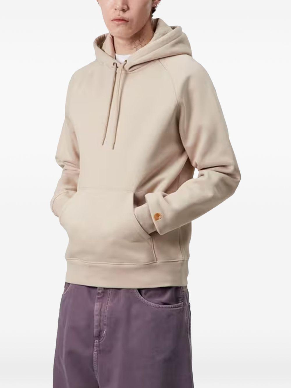 Felpa con Cappuccio Hooded Chase Sweatshirt I033661 38AXX FLEUR DE SEL GOLD CARHARTT WIP 