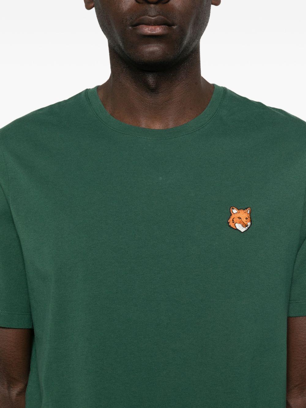 T-shirt a maniche corte PM00107KJ7026 P399 BOTTLE GREEN MAISON KITSUNE 