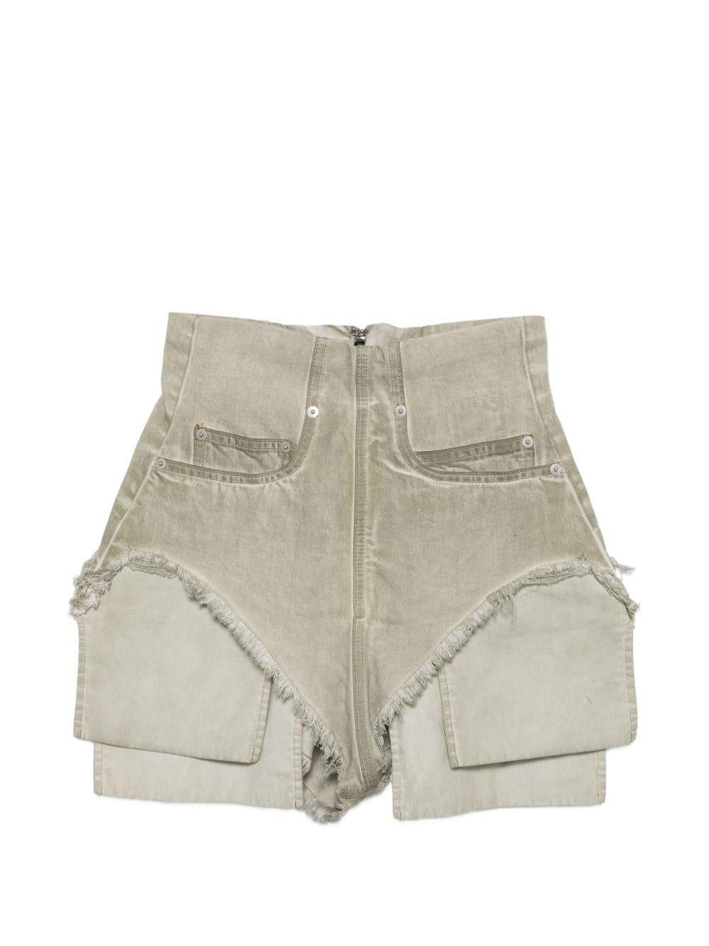 Dirt Cutoffs Shorts DS01F4313DSN 138 SAND RICK OWENS DRKSHDW 