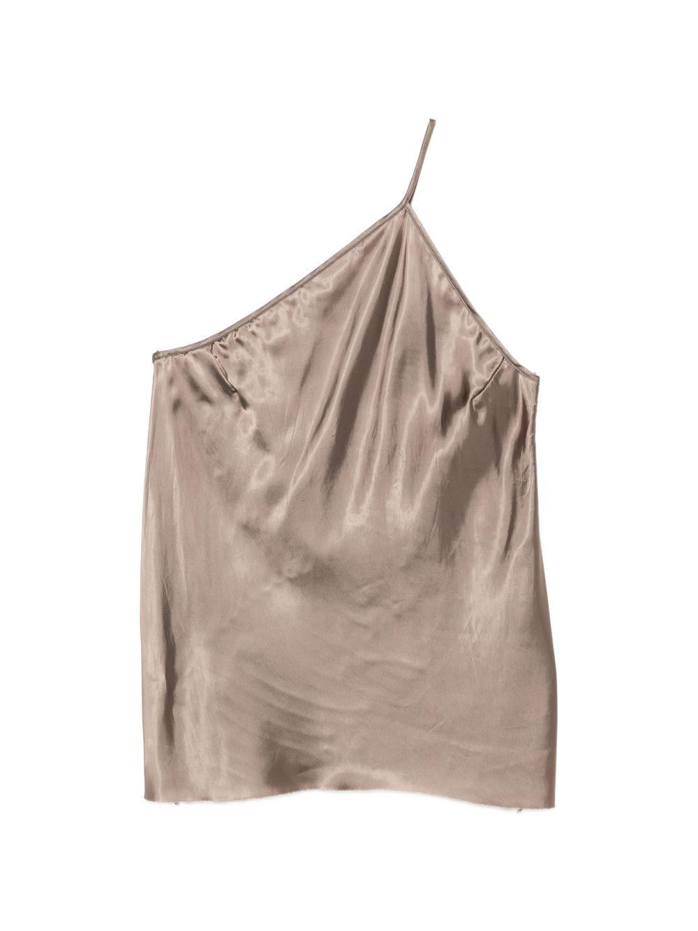 One Shoulder Slip T RP01F6117N 34 DUST RICK OWENS 