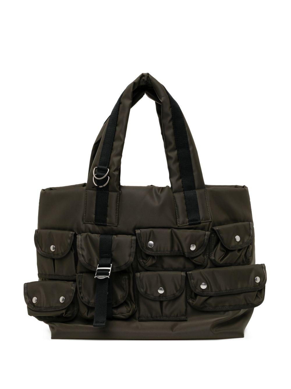 Khaki Nylon Tote 2601097S 531 DARK KHAKI SACAI 