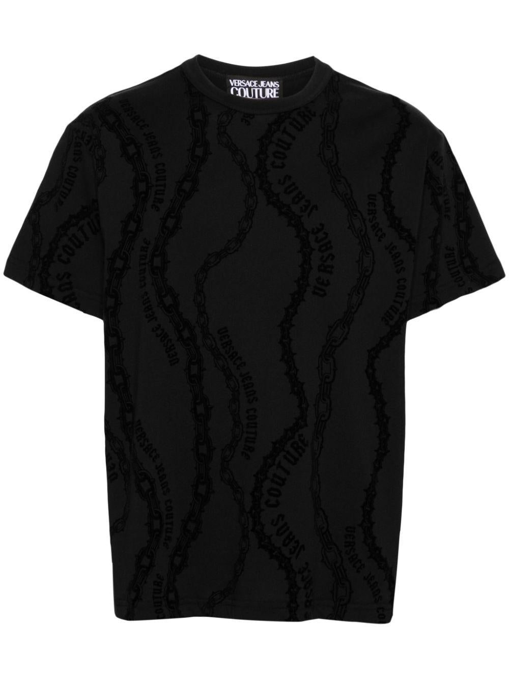  77GAH6R0JS415 899 BLACK VERSACE JEANS COUTURE 