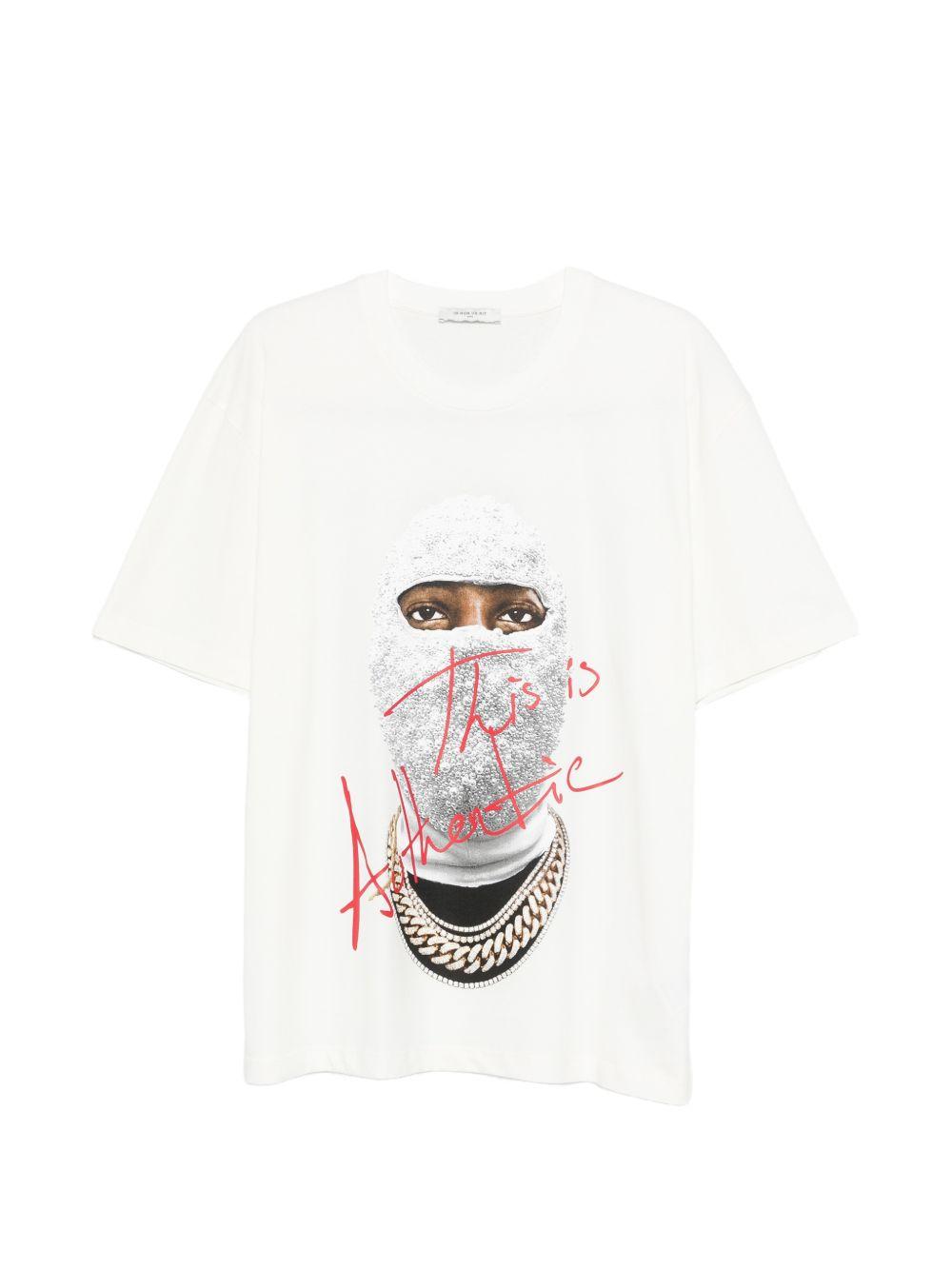 IH NOM UH NIT - T-shirt Mask Authentic Front NUS26286 081 OFF WHITE IH NOM UH NIT 