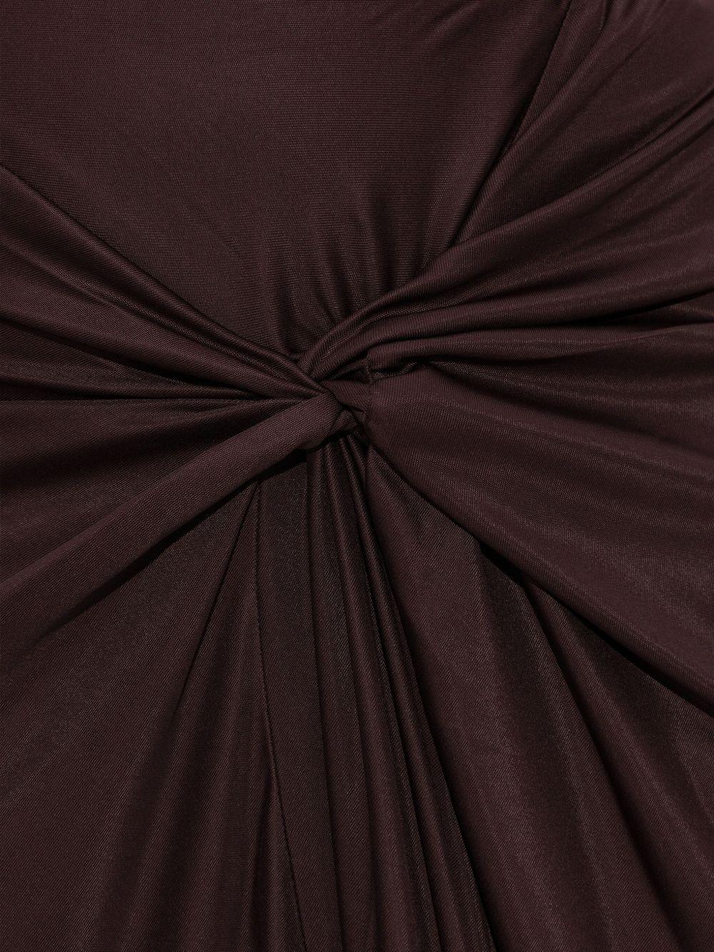 Long Draped Skirt HUMILIA2617 358 BURGUNDY DRIES VAN NOTEN 