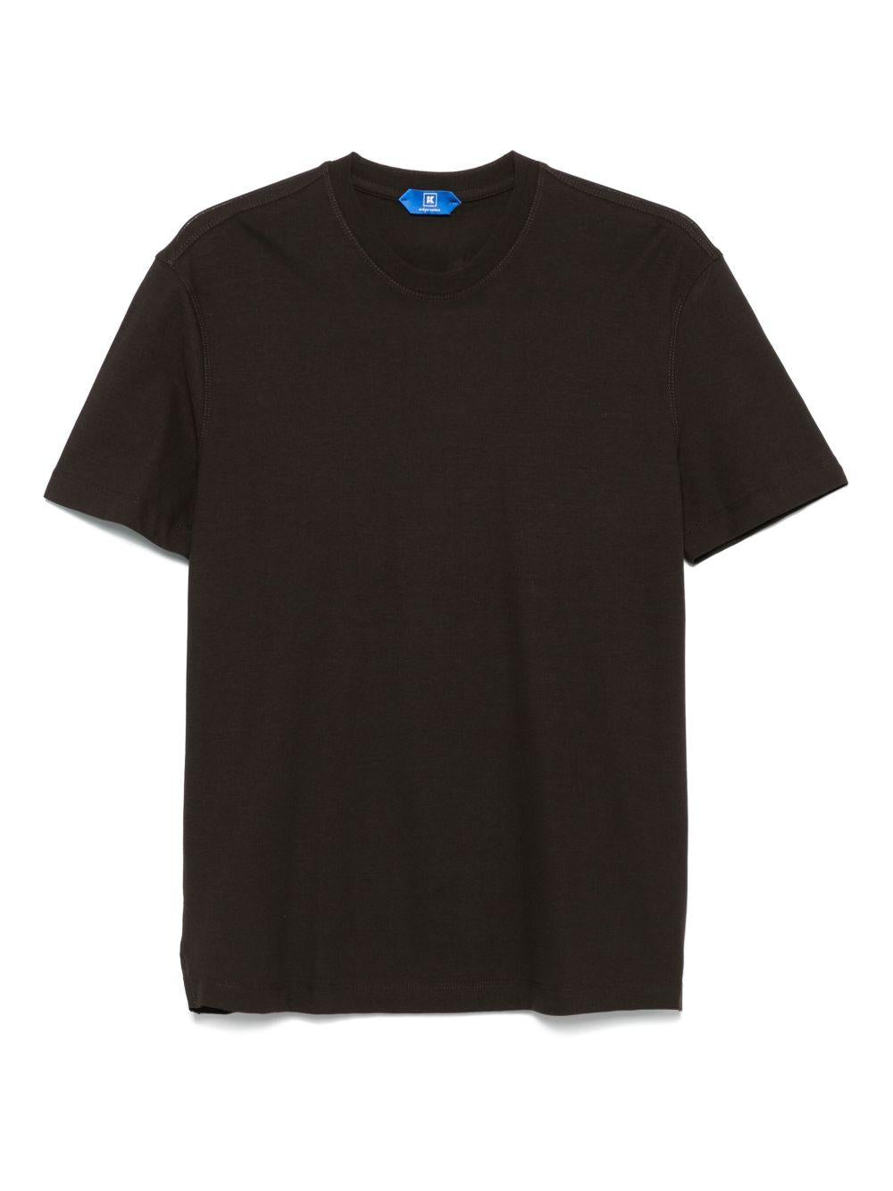 T-shirt in cotone WKISSMW812100800830081100F BROWN KIRED 