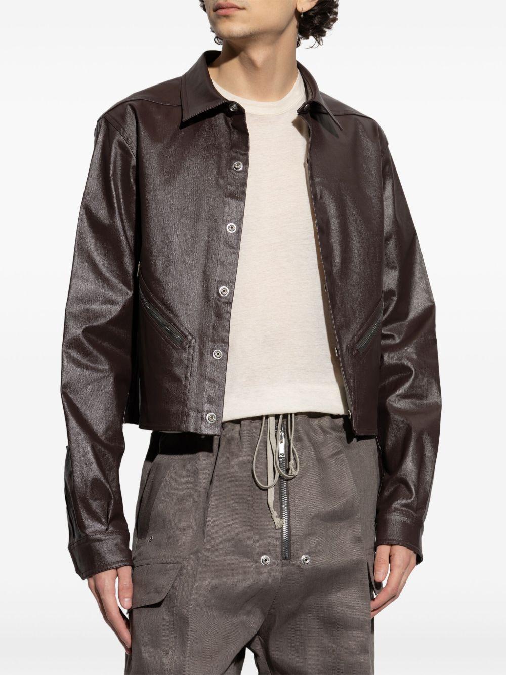 Tour Alice Shirt Jacket RU01E5742SCT 14 MAHOGANY RICK OWENS 