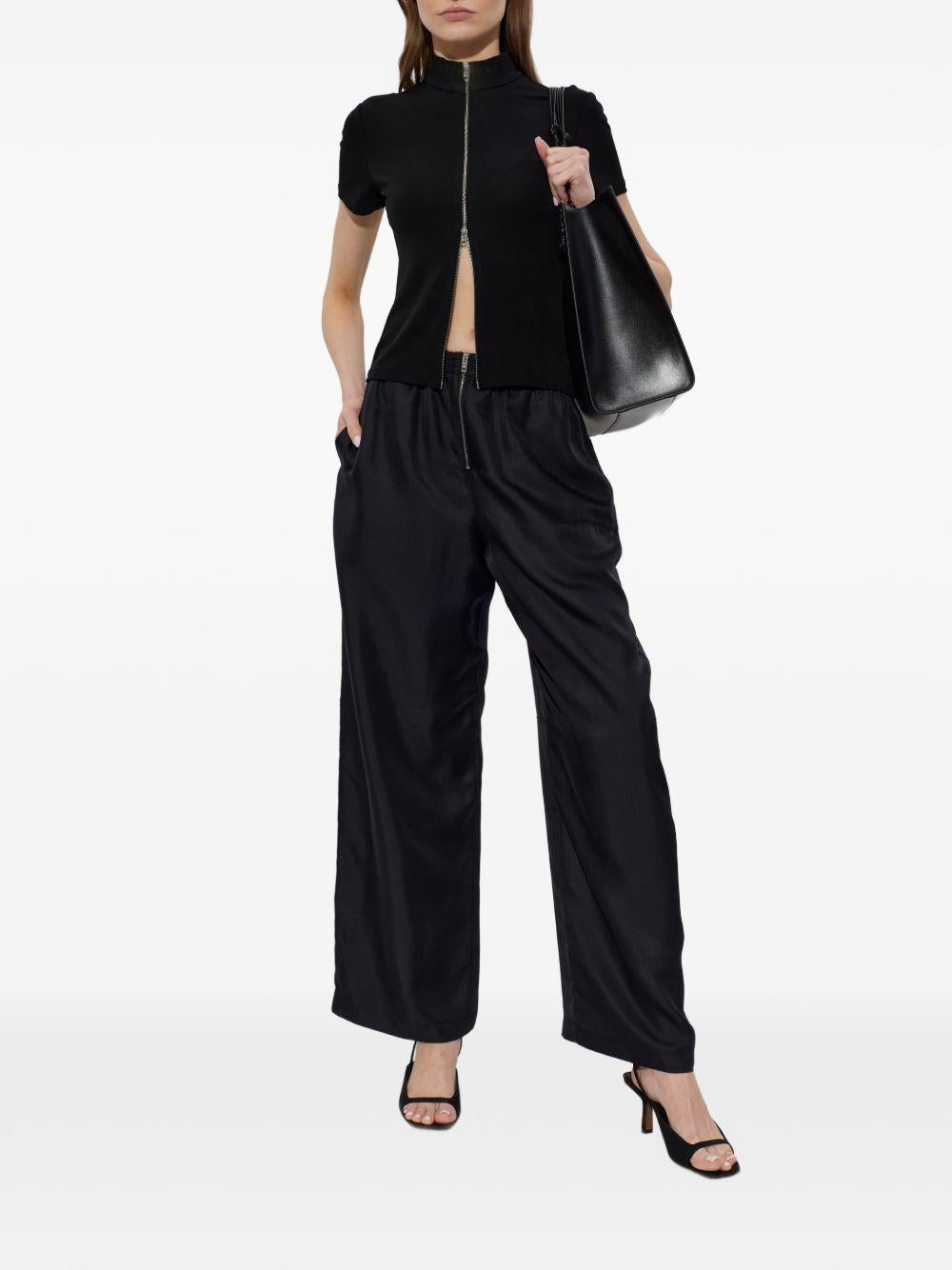 Rashguard Top Mock Neck 1CC2261305 001 BLACK ALEXANDER WANG 