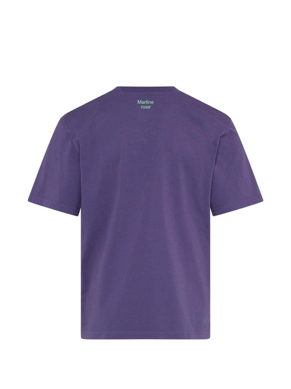 T-Shirt classica Martine Rose 603JS02606F PURPLE INDIGO MARTINE ROSE 