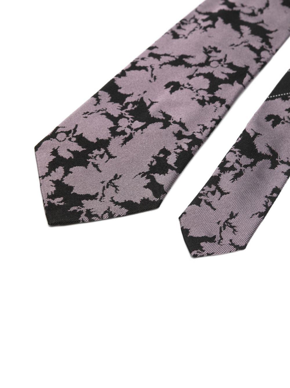 Floral Silk-Twill Tie TIE1023903 301 OLD ROSE DRIES VAN NOTEN 