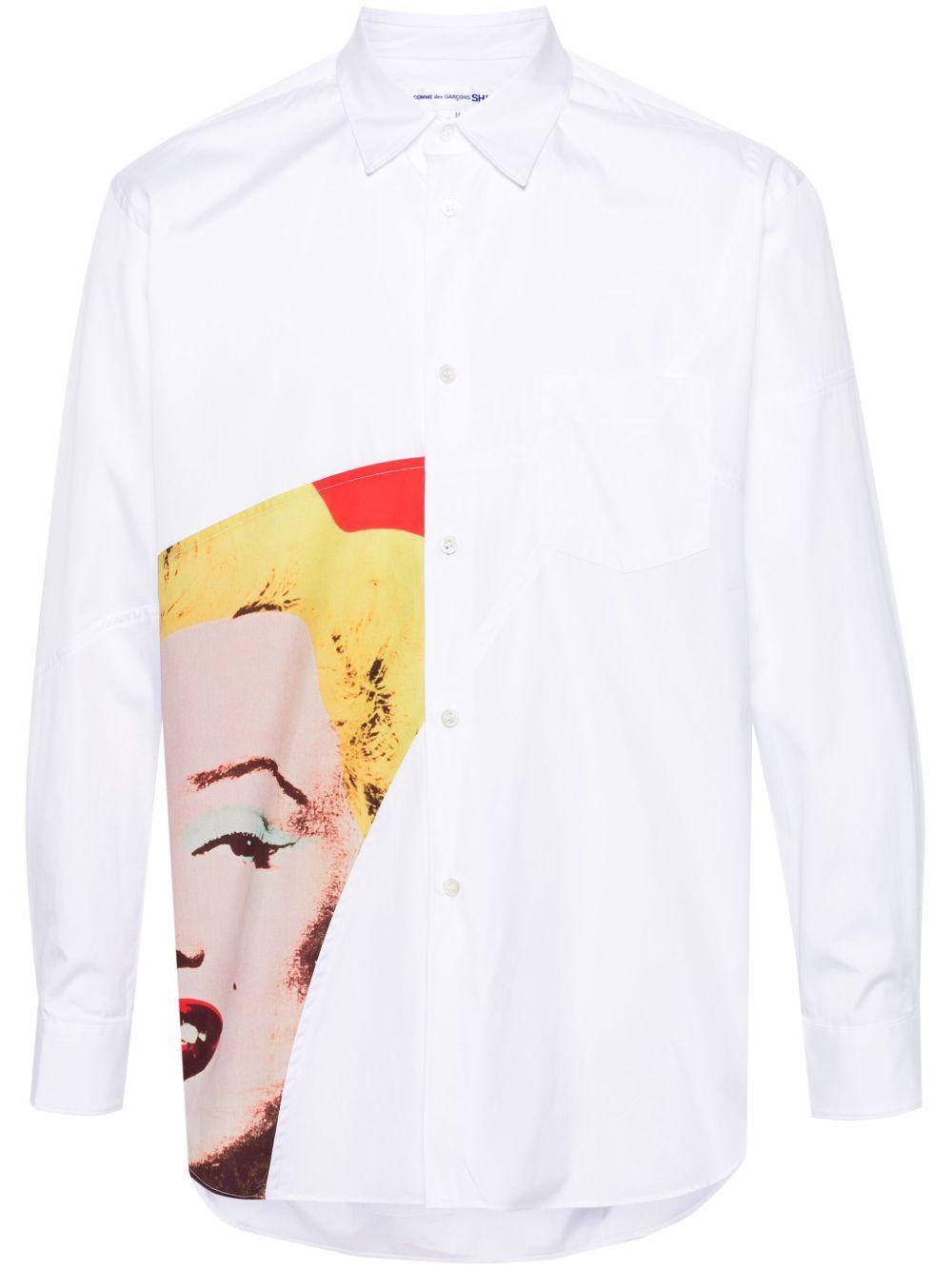  FMB015S24 1 WHITE PRINT COMME DES GARCONS SHIRT 