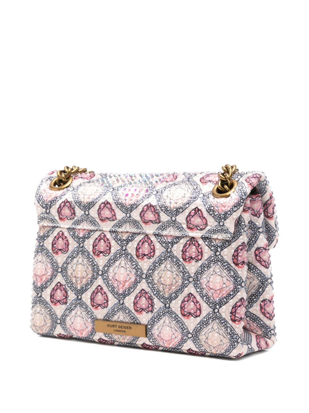KURT GEIGER - Borsa a tracolla Mini Kensington Flap 5018143609 BEIGE COM KURT GEIGER LONDON 