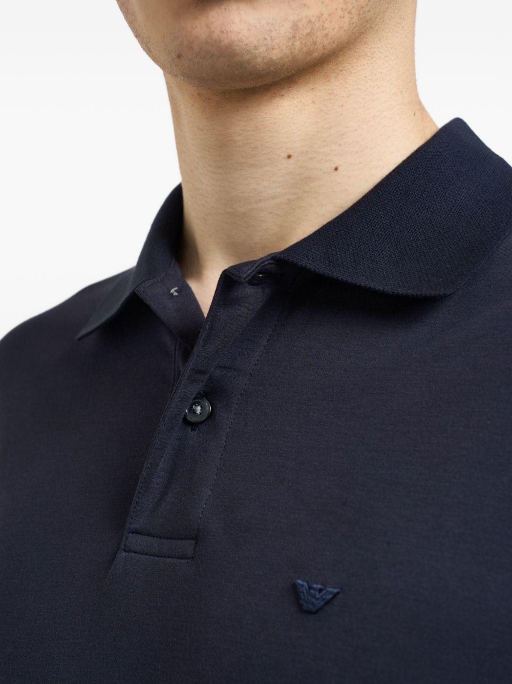 Polo in misto seta EM004526AF13721 UB118 EMPORIO ARMANI 