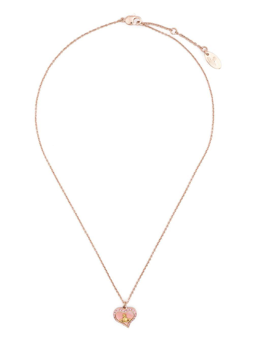 Petra Pendant Necklace 6302010302G208IM PINK GOLD VIVIENNE WESTWOOD 