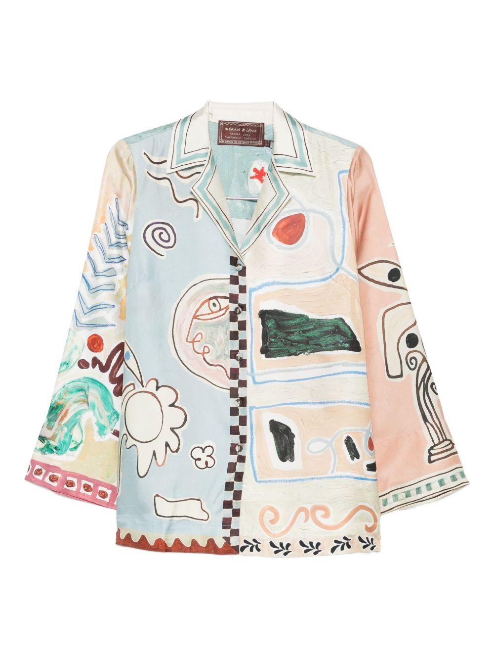 Camicia Michelle in lino 6298T MULTI ALEMAIS 