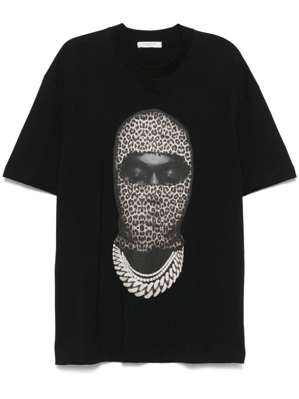 Leopard Mask T-shirt NUS25230 009 BLACK IH NOM UH NIT 