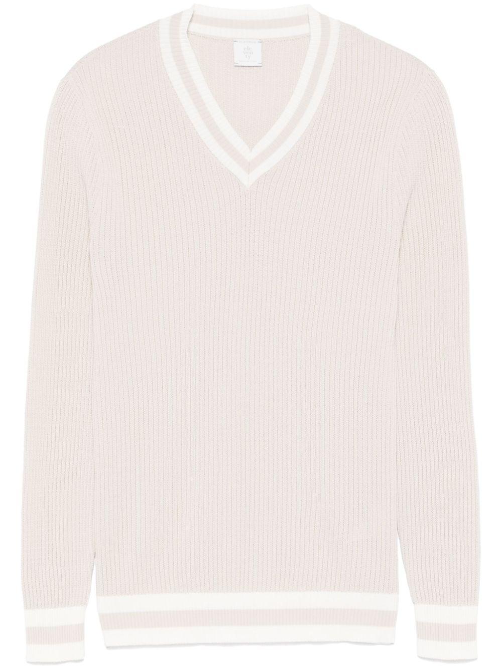 Maglione a coste K76MAGK51MAG0K024 0201 NATURAL ELEVENTY 