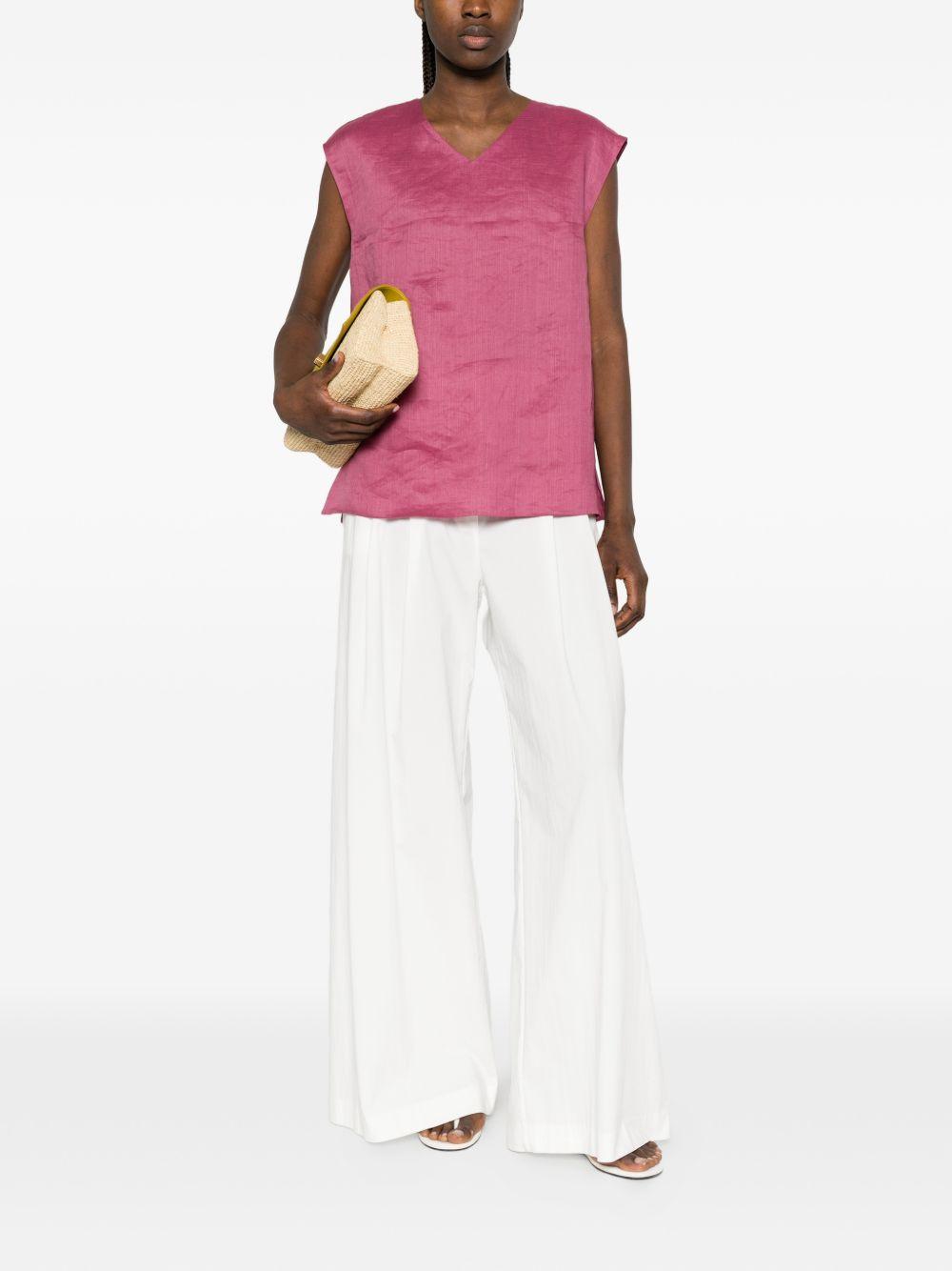 Top In Ramie Lavato SMMTALENTO 059 CICLAMINO S MAX MARA 