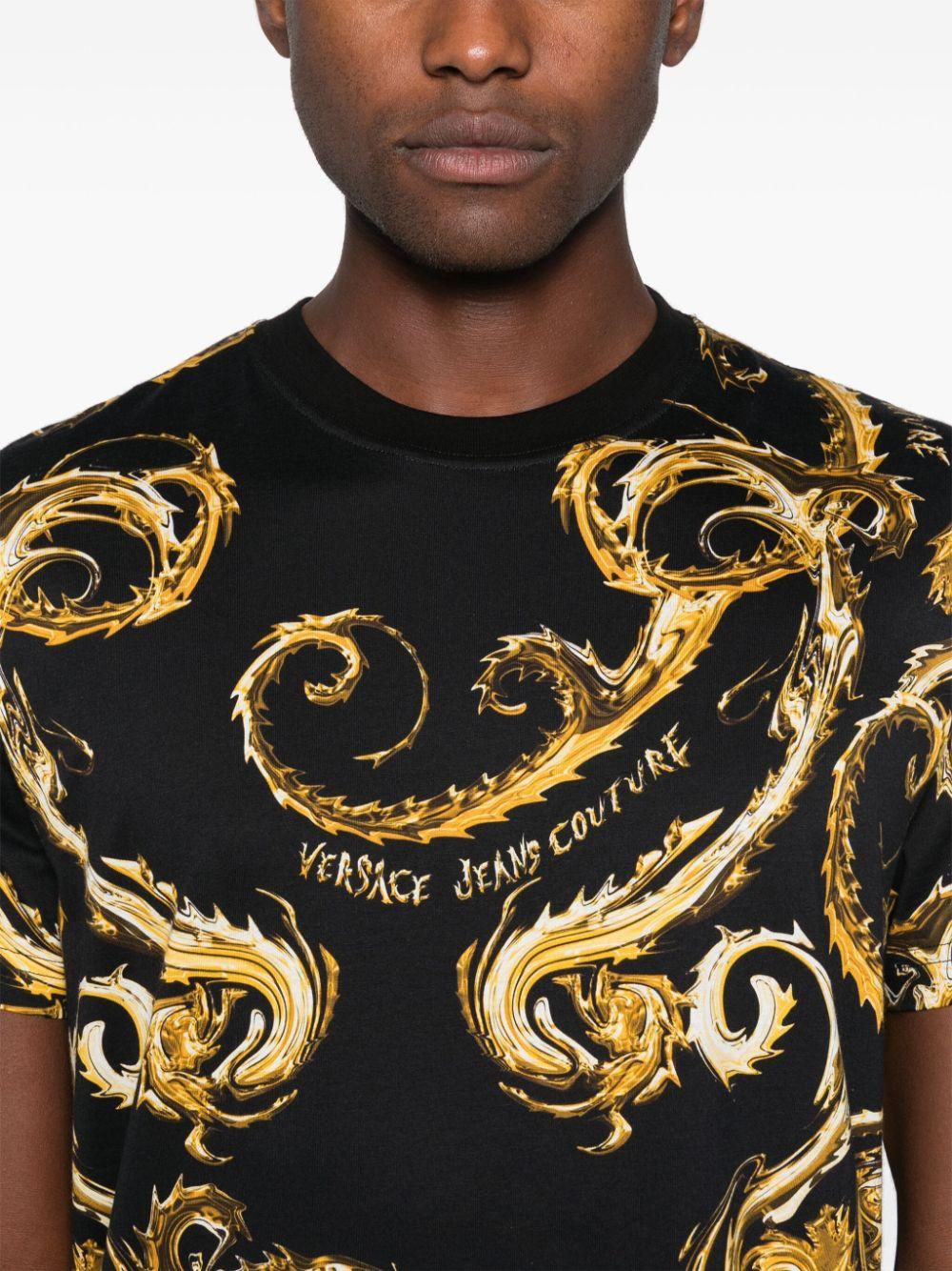  77GAH6S0JS388 G89 BLACK GOLD VERSACE JEANS COUTURE 