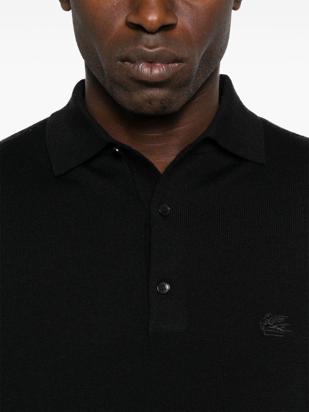 Polo con Logo Nero MRKF0028AL291 N0000 ETRO 
