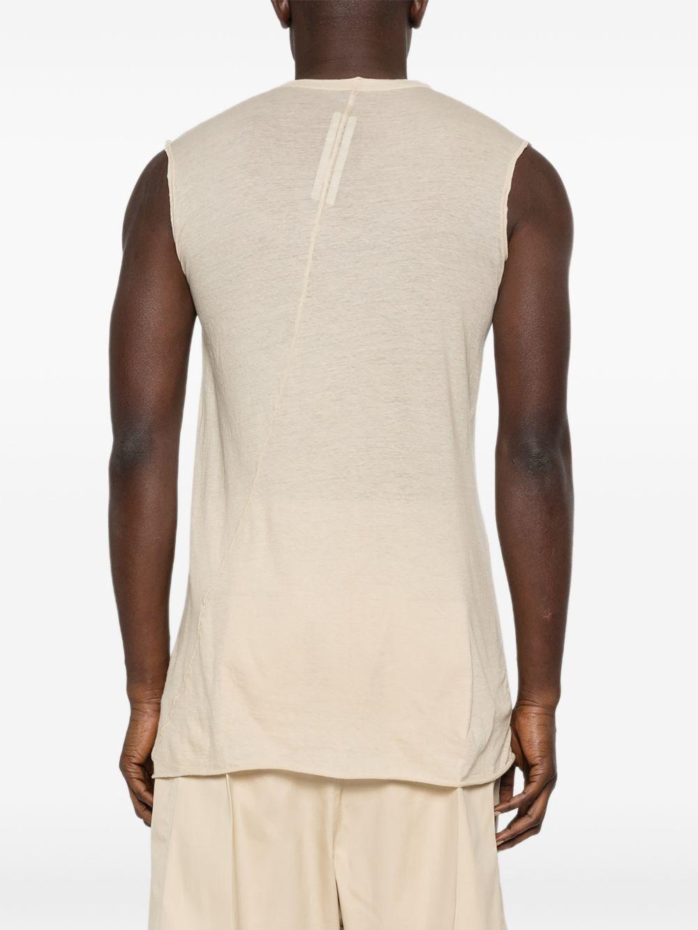 Basic Sleeveless T RU01F2151UC 138 SAND RICK OWENS 