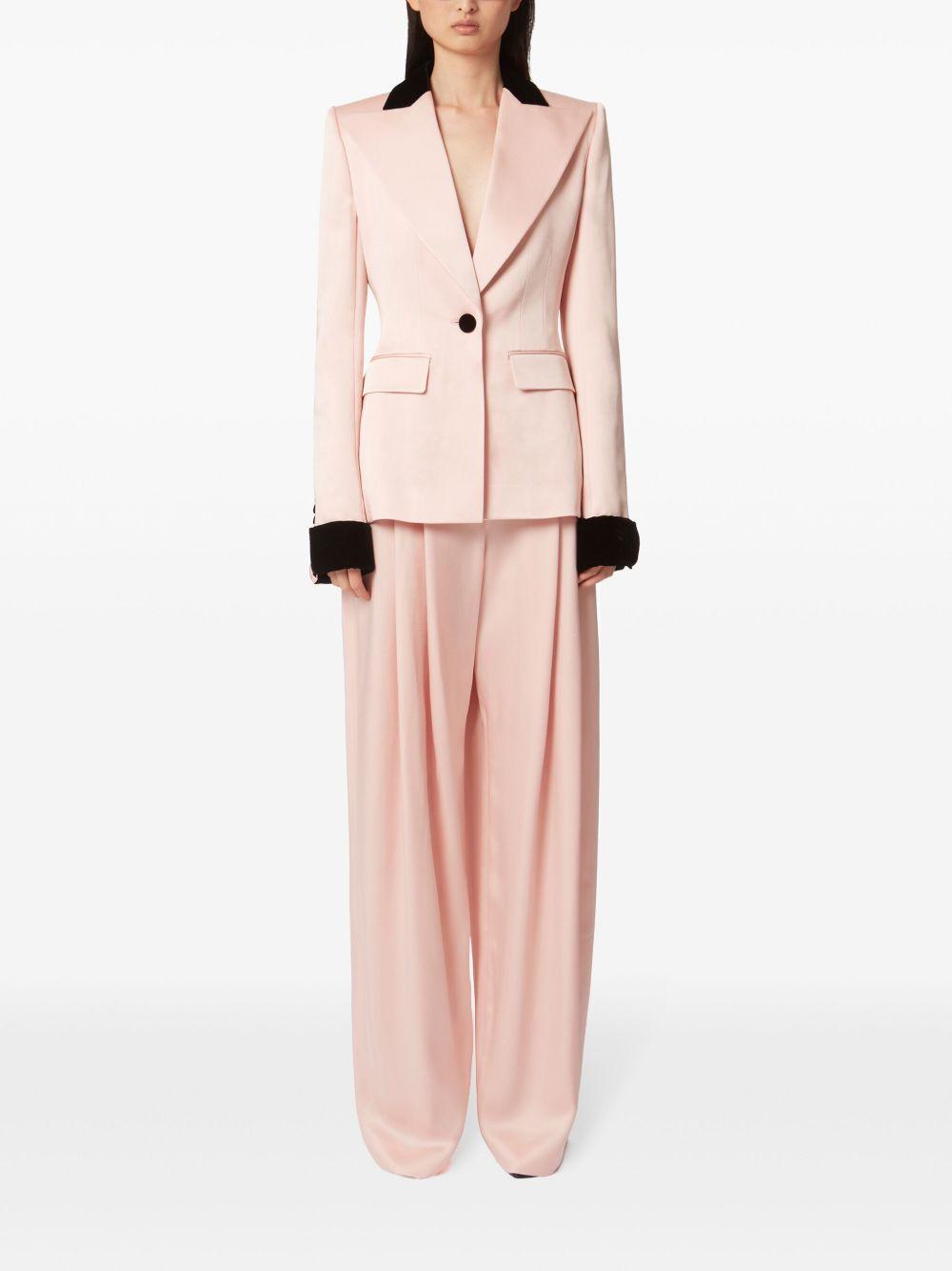 Pantaloni a gamba ampia con pieghe 25PCPA002AC0123 U2785 BLUSH NINA RICCI 