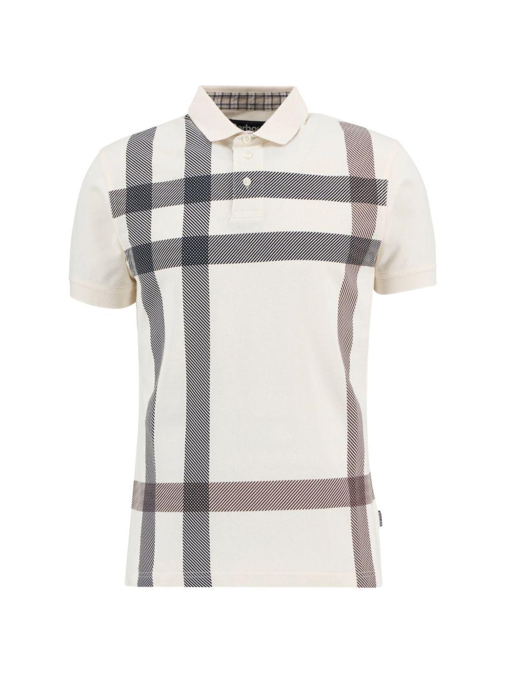 Polo Blaine Oversized Tartan MML1117 WH32 WHISPER WHITE BARBOUR 