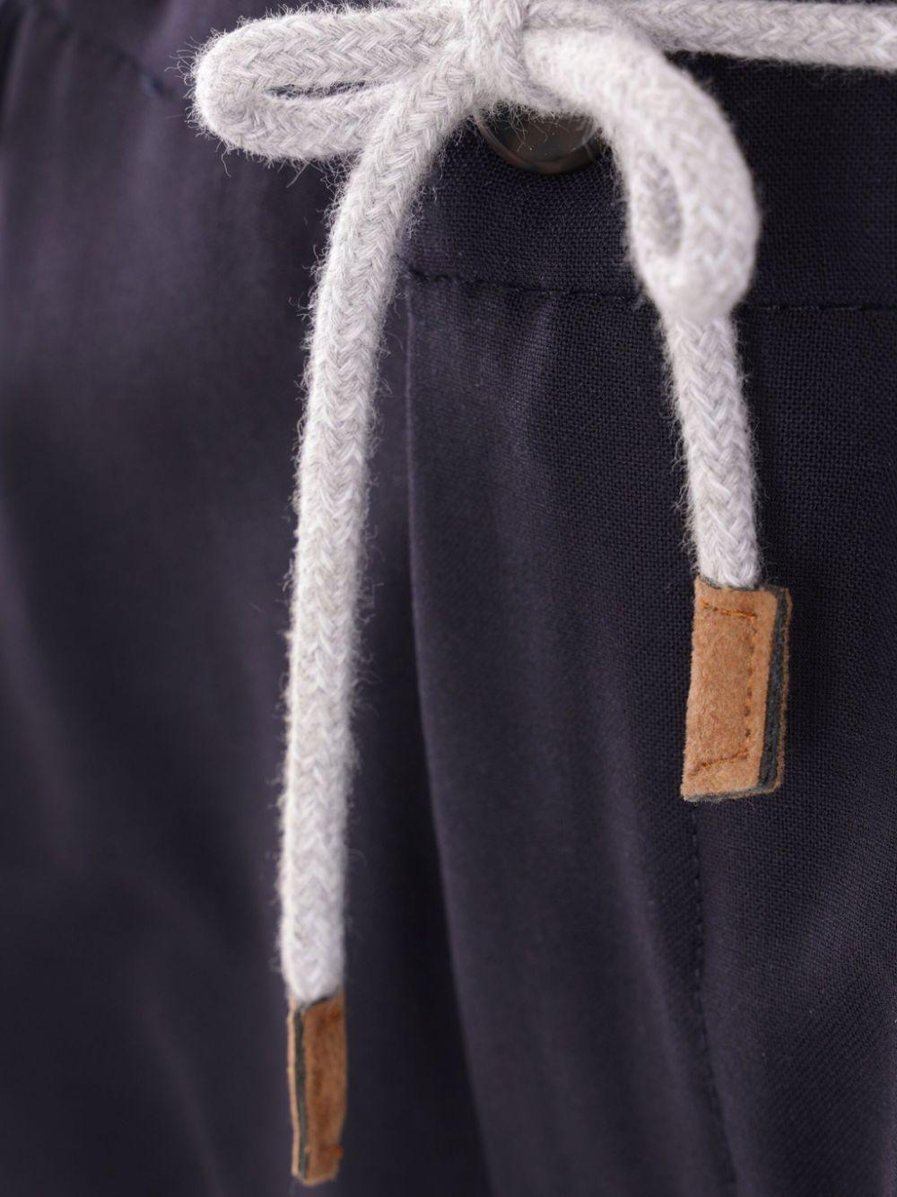 Pantaloni affusolati con coulisse X75PANB21TES0A053 11N BLUE ELEVENTY 