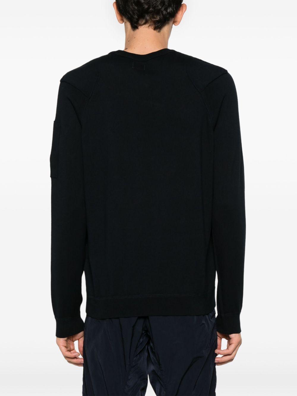 Sea Island Crewneck Lens Knit 18CMKN026A004037A 888 TOTAL ECLIPSE CP COMPANY 