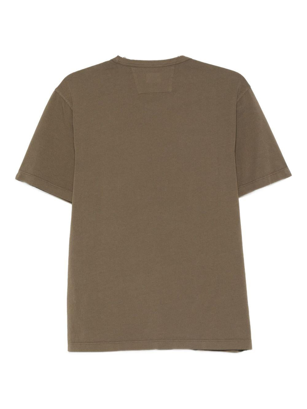 24/1 Jersey Short Sleeve Logo T-Shirt RCCMTS727A005431G 683 IVY GREEN CP COMPANY 