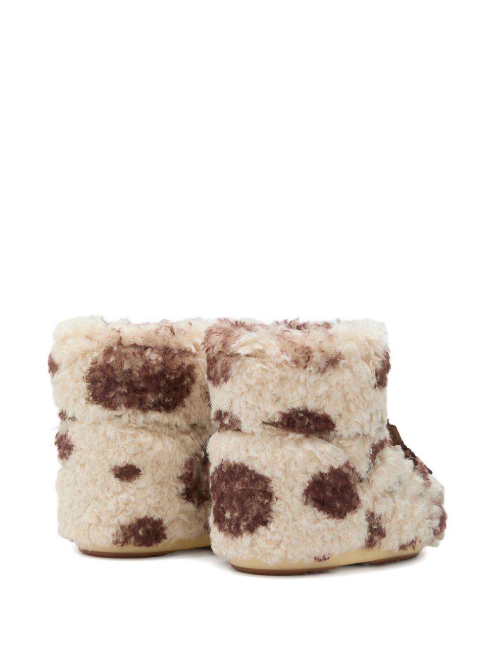 Icon Low Curly Boots con Stampa Cow 80D1409690 MM04 COW MOON BOOT 