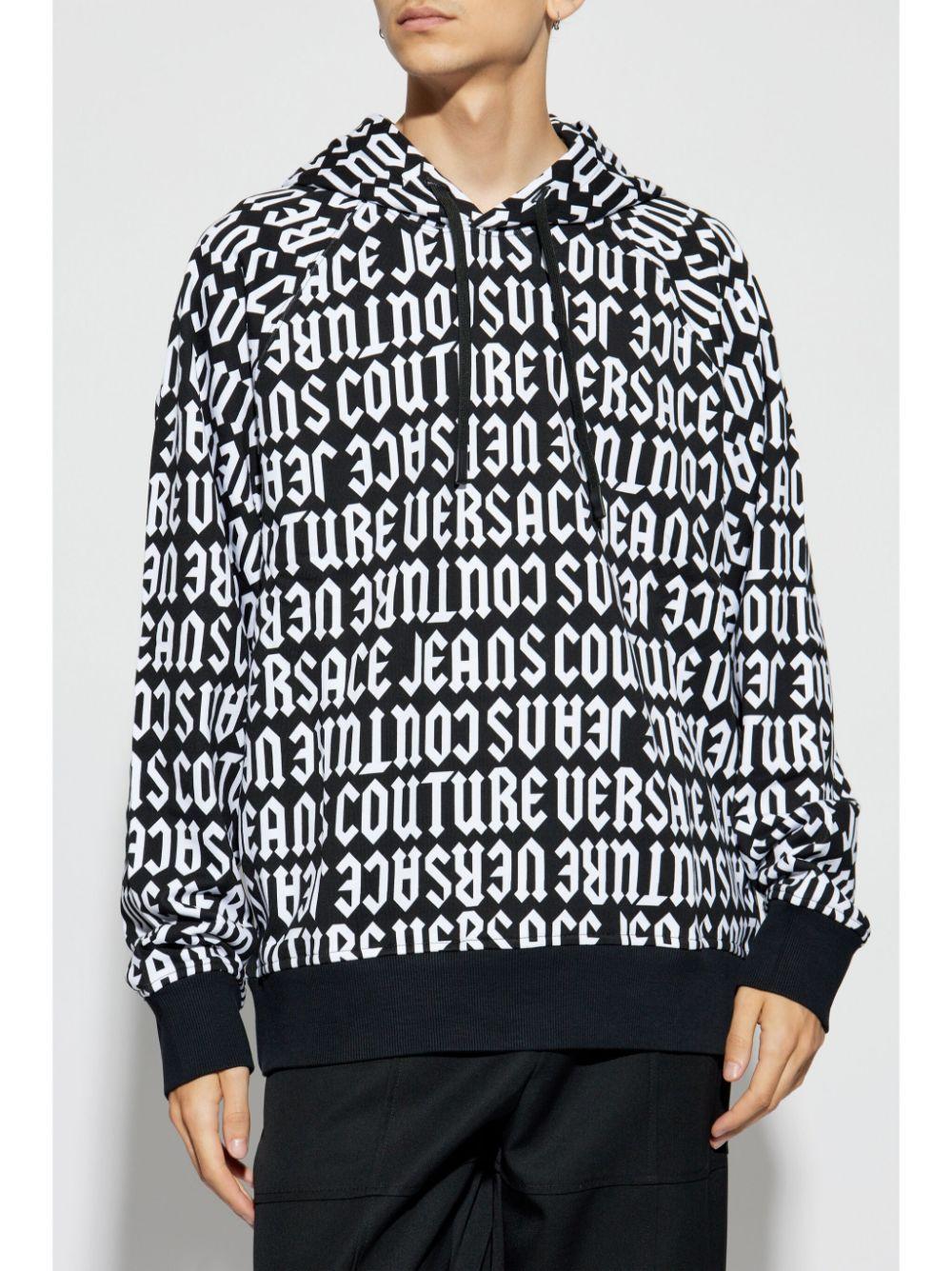  77GAI331FS157 L01 BLACK WHITE VERSACE JEANS COUTURE 