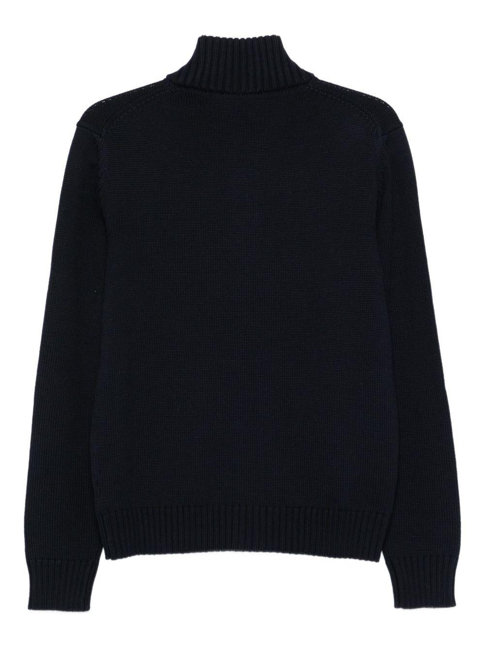 Cardigan A Collo Alto In Lana 810130ZR229 Z1375 ZANONE 