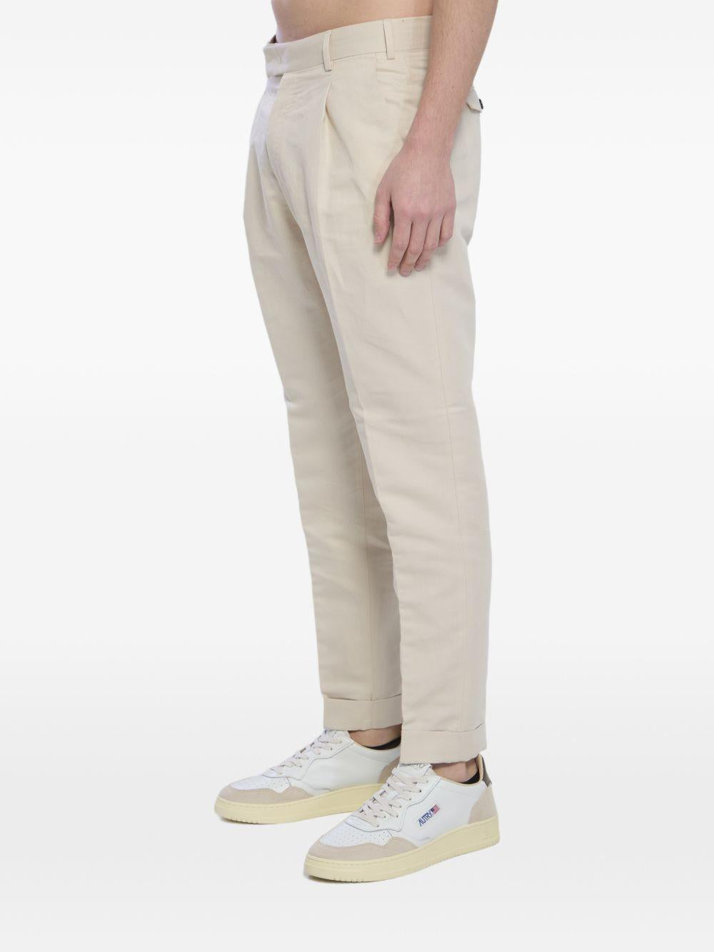 Rebel pants in linen and cotton CORSZAZ40FWDPU38 0015 PANNA PT TORINO 