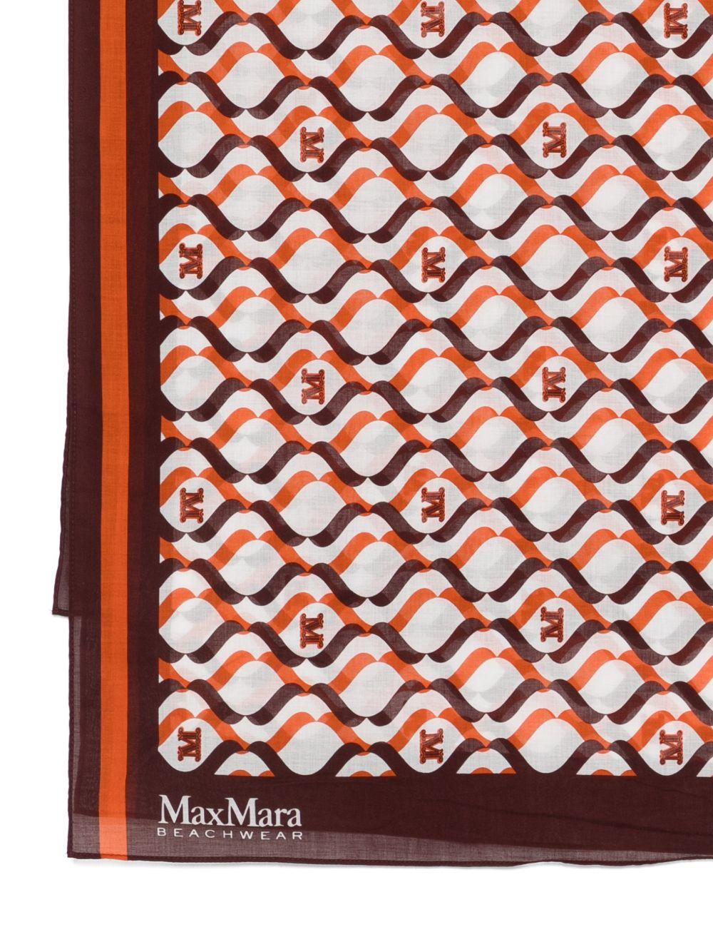 Stola In Mussola Di Cotone BCHELFI 002 MONOGRAM MAX MARA 